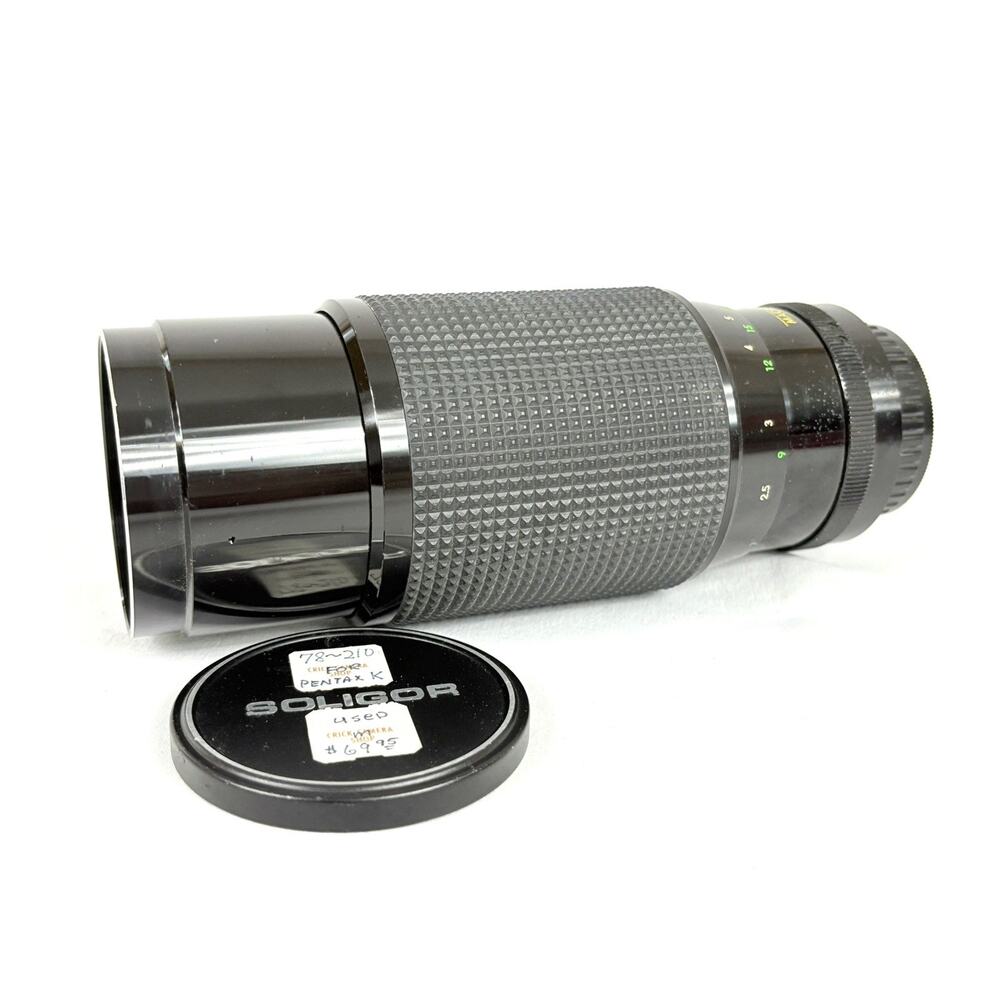Soligor Macro Focusing Zoom 78-210mm 1:3.5 Zoom Lens Pentax K Mount